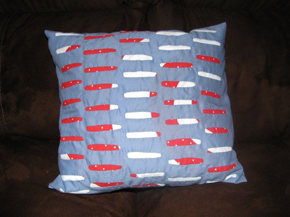 Mola Design Hand-Stitched Throw Pillows