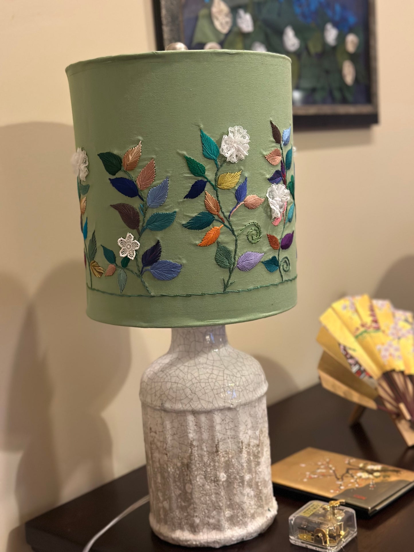 Hand Embroidered Lampshade