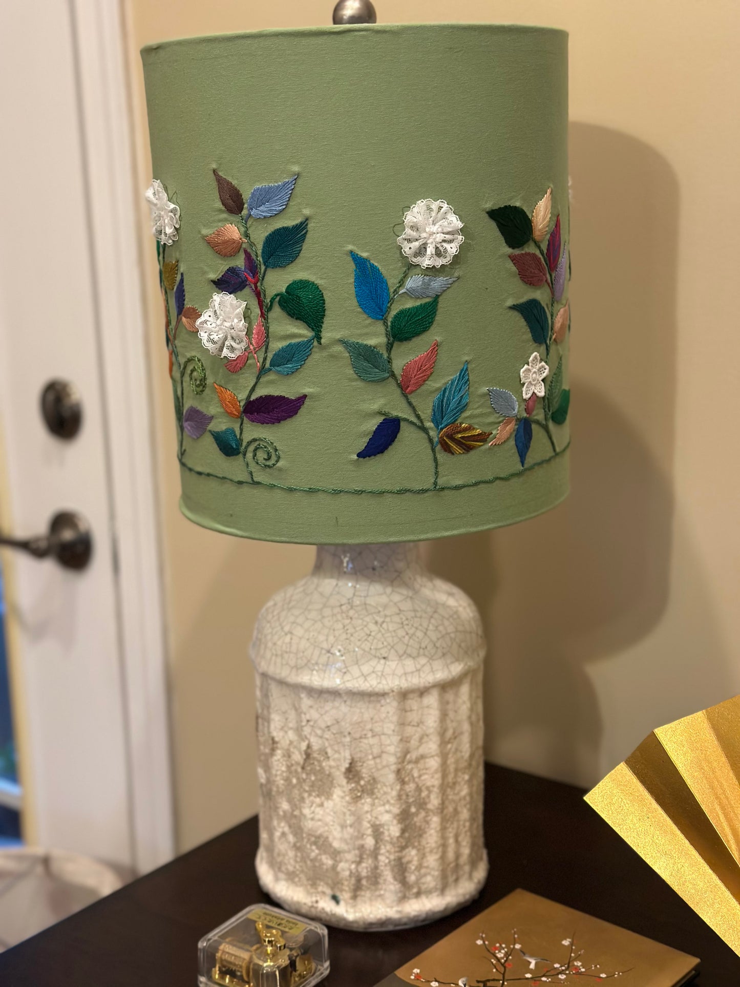 Hand Embroidered Lampshade