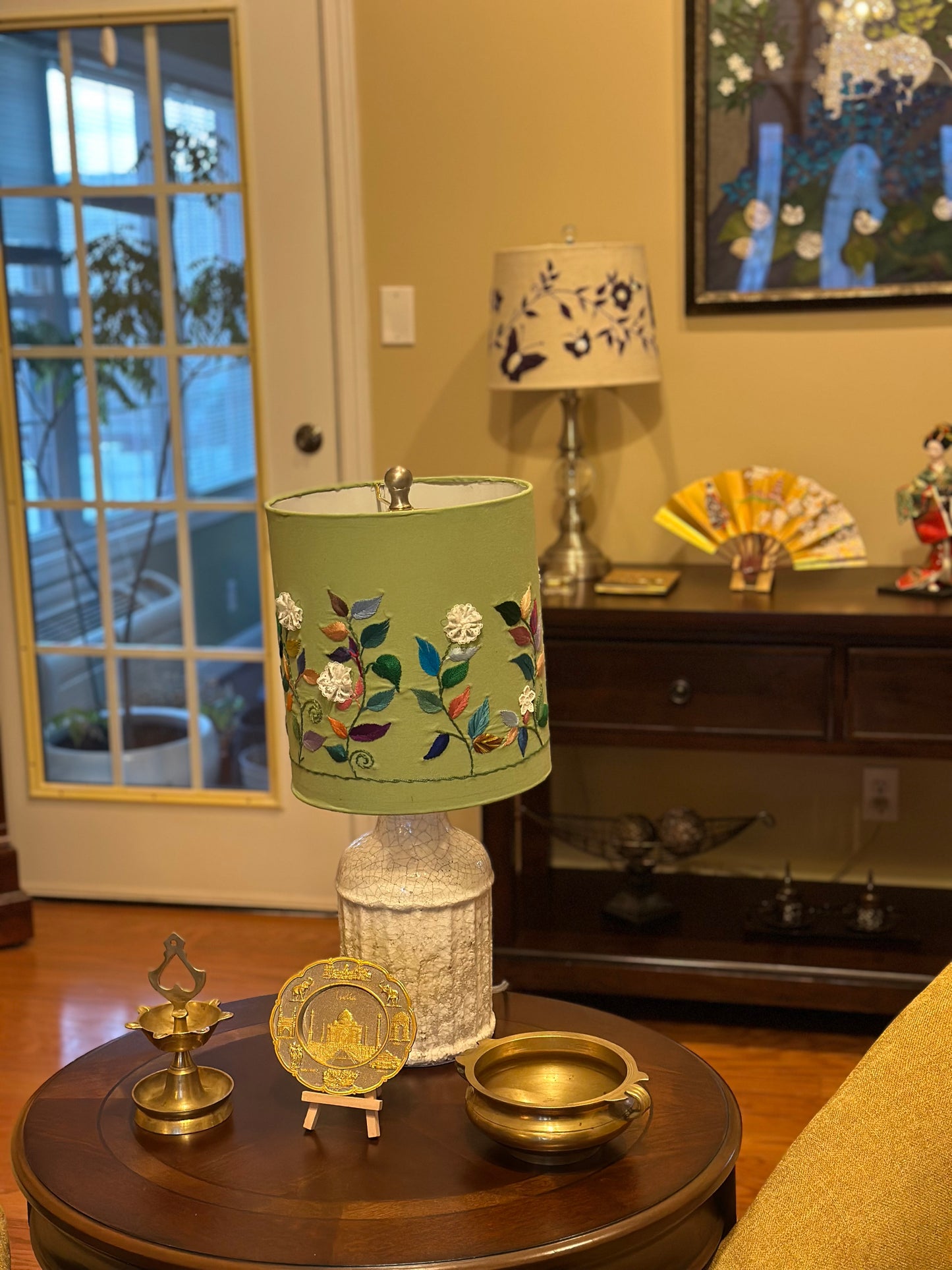 Hand Embroidered Lampshade