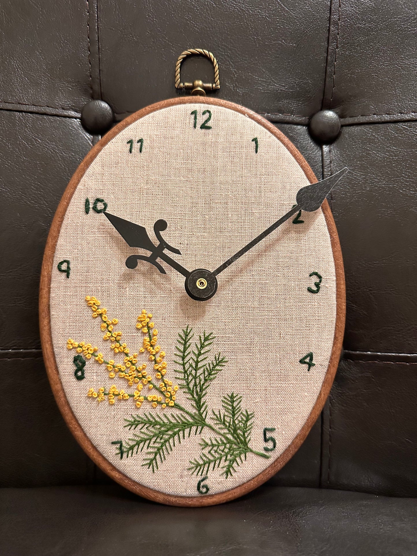 Hand Embroidered Clock
