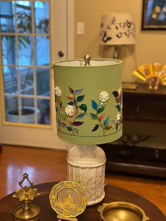 Hand Embroidered Lampshade